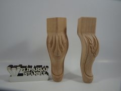 8x8x25 cm Oymalı Lükens Ayak