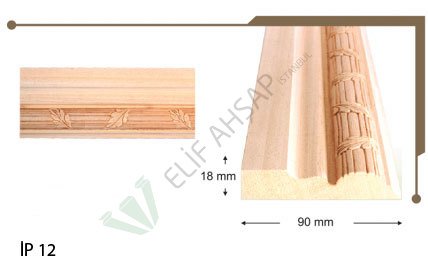 İP12  90mm Yaprak Desen