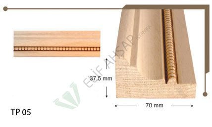 TP05  70mm Taç Boncuk Desen