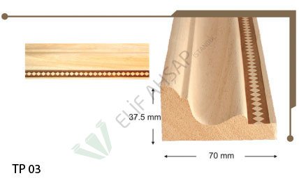 TP03  70mm Taç Baklava Desen