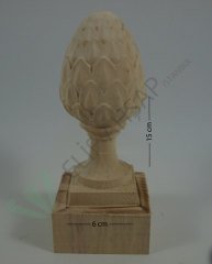 150x60 mm Ahşap Topuz (Ayous)