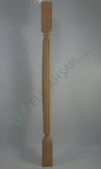 5x5x80 cm Fitilli Torna Ayak (Kayın)