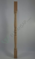 4x4x75 cm Kayın Torna Ayak Makara Model