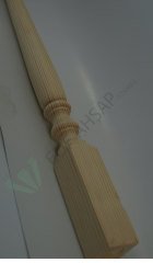 4x4x75 cm Çam Şişe Model Torna Ayak
